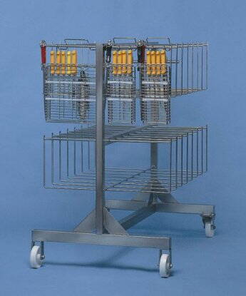 Prepravný vozík na úložné koše