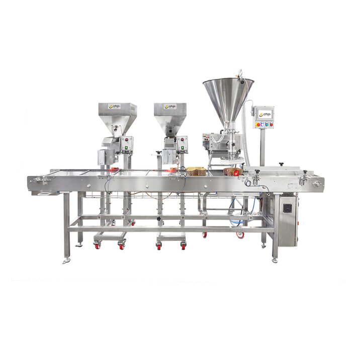 Zariadenie na posypanie panettone cukrom a mandľami